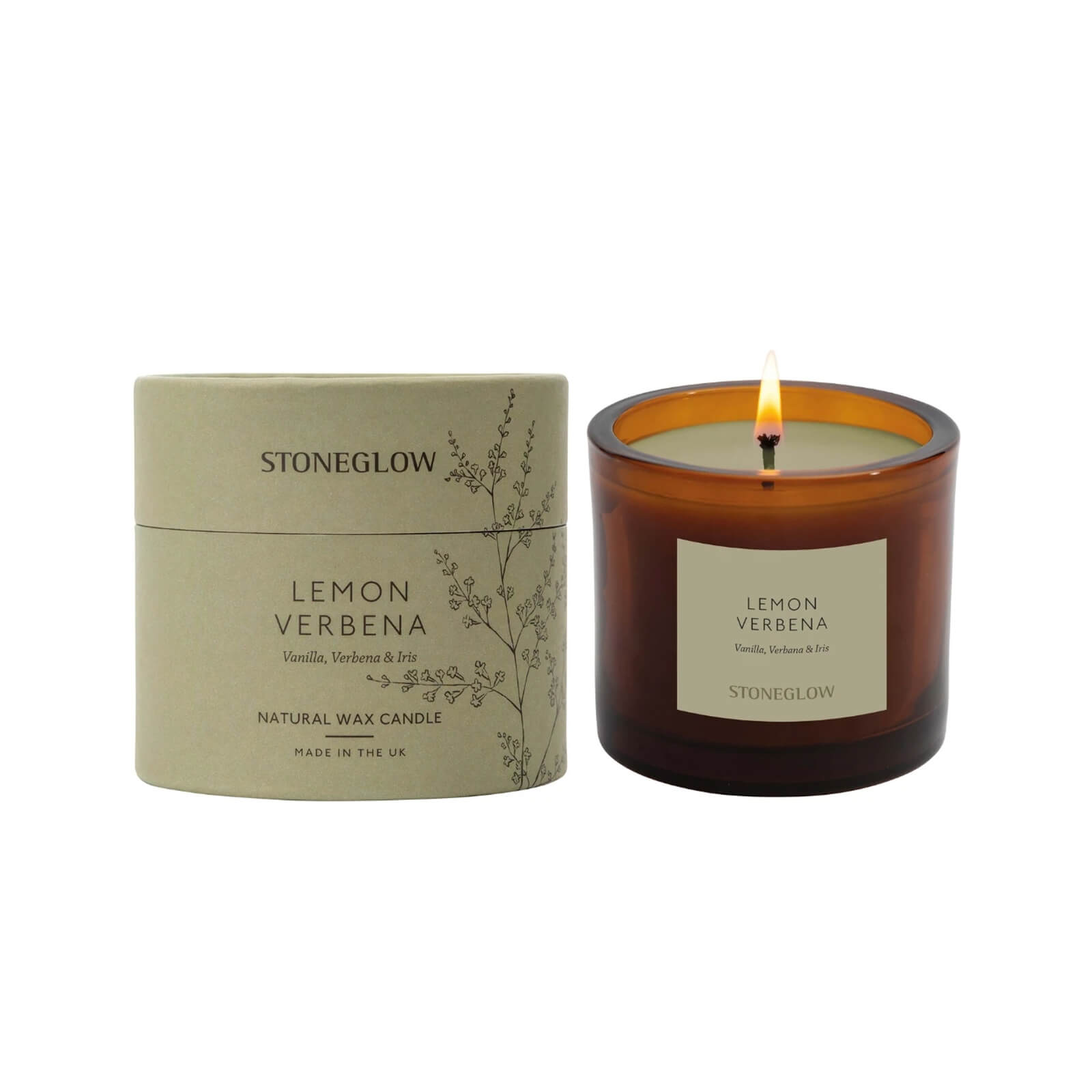Stoneglow Lemon Verbena Natural Wax Candle